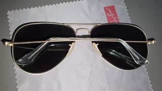Gafas de sol Ray-Ban RB3025 Aviator Doradas Verdes