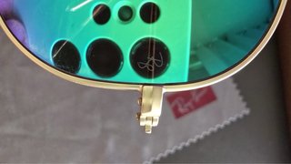 Gafas de sol Ray-Ban RB3025 Aviator Doradas Verdes