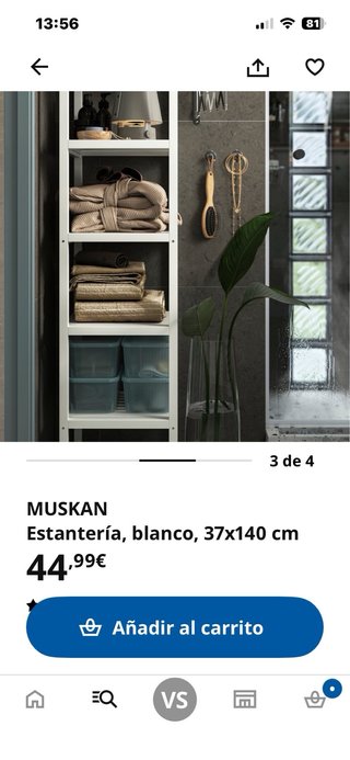 Estantería Ikea Muskan madera