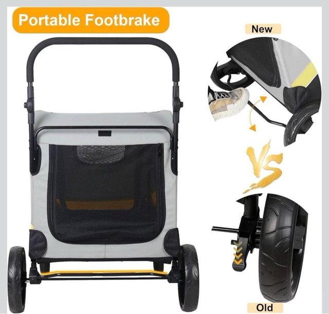 Carrito Doble Mascotas Bingo Paw XL 42kg