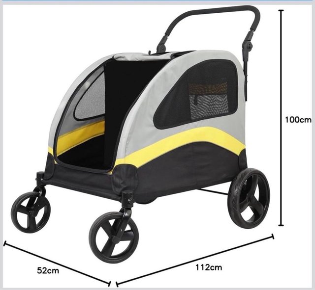 Carrito Doble Mascotas Bingo Paw XL 42kg
