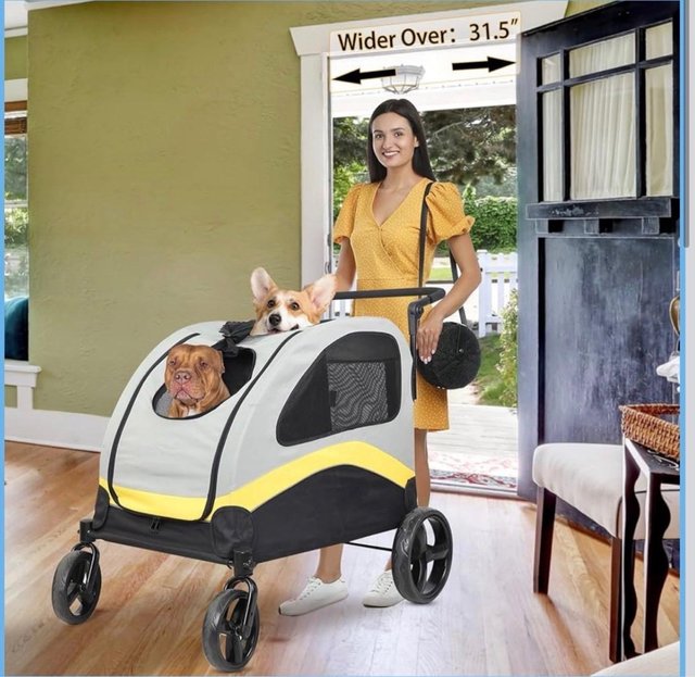 Carrito Doble Mascotas Bingo Paw XL 42kg