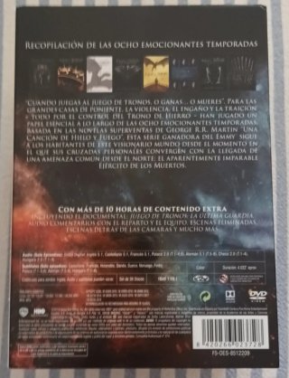 Colección DVD Juego de Tronos Completa