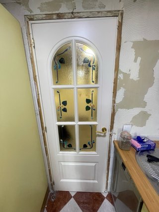 Puerta Uniarte Blanca con Cristal