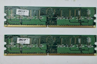 Ram Samsung 1 GB x2 DDR2 /  M378T2863DZS-CE6