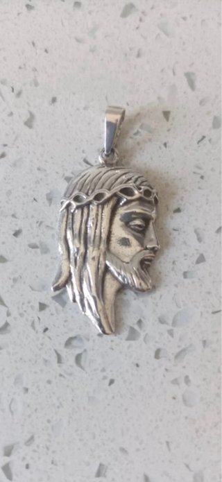 Colgante Cabeza Cristo Plata