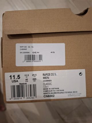 Reebok Classic Scarpe Tg 45.5 con Scatola
