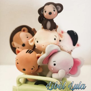 Topper Animalitos Jungla Porcelana Fría