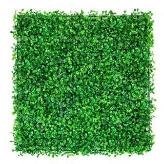 12PCS 10x10 pulgadas Paneles de Boxwood Artificial, Mat de Pared de Boxwood Hedge, Pared de Fondo de Césped Artificial, Pantalla de Seto de Privacidad Protegida UV para Jardín Interior Exterior, C...