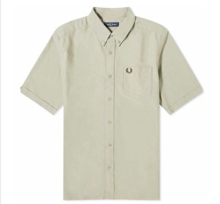 Camisa Fred Perry Oxford Beige Talla M