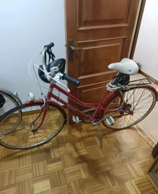 Bicicleta paseo clásica Geacé roja