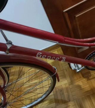 Bicicleta paseo clásica Geacé roja