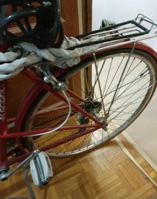 Bicicleta paseo clásica Geacé roja