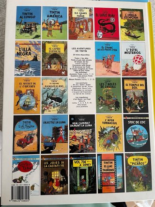Col.lecció de llibres les aventures de Tintin