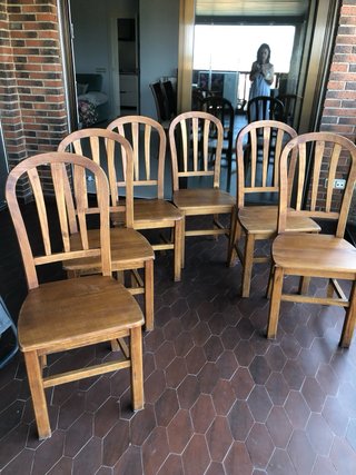 Mesa y 4 Sillas Madera Maciza