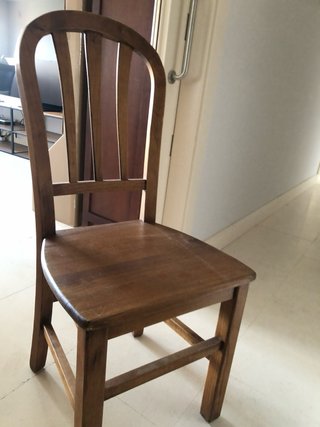 Mesa y 4 Sillas Madera Maciza
