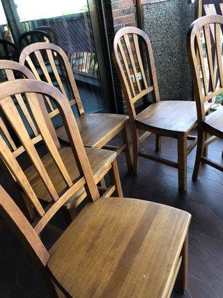 Mesa y 4 Sillas Madera Maciza