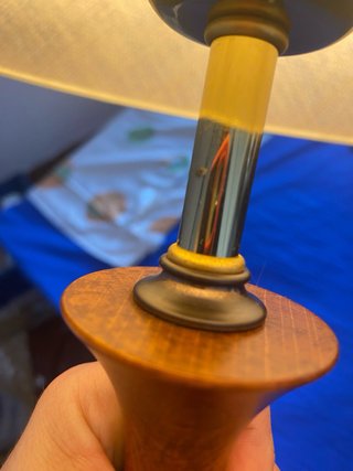 Lámpara Vintage Yute, toques dorados