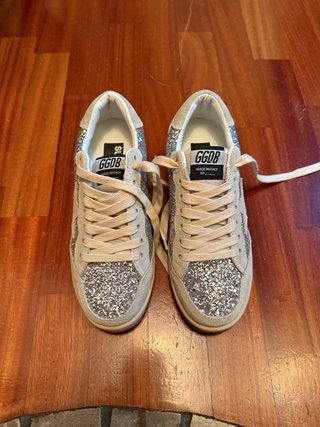 Golden Goose Ballstar Beige/Argento