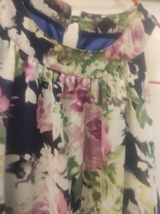Vestido largo floral talla L