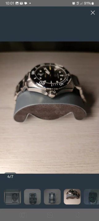TAG Heuer Aquaracer Reloj Negro y Plateado