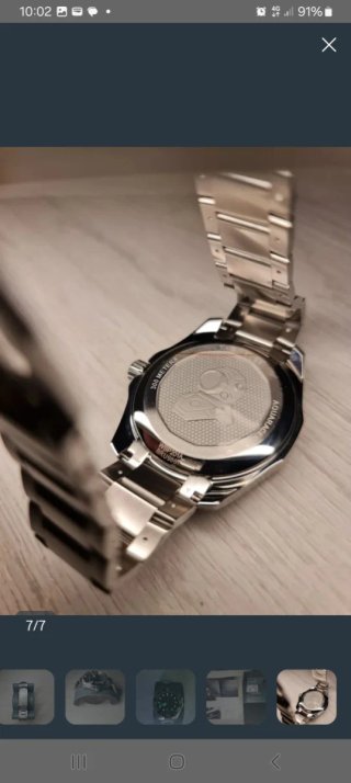 TAG Heuer Aquaracer Reloj Negro y Plateado