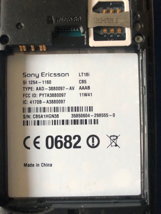 Sony Ericsson LT18i Negro Xperia
