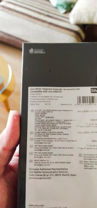 Vivo X300 Fe Versión global a estrenar + adaptador