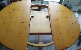 Mesa de comedor extensible madera pino