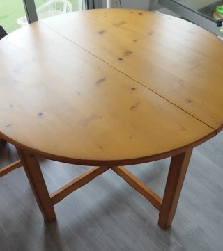 Mesa de comedor extensible madera pino