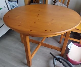 Mesa de comedor extensible madera pino