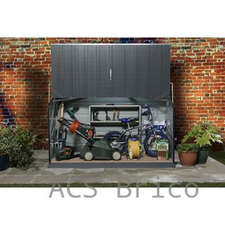 Baúl Arcón Metálico Antracita - 196x89x113 cm - Trimetals