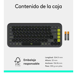Teclas Sueltas Teclado Logitech Pop Icon Grafito