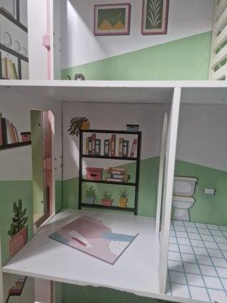 Casita de muñecas estilo Barbie, oferta solo hoy.