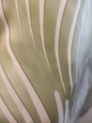 Vestido Trama Verde y Blanco Talla L