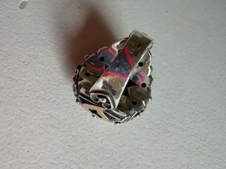 Anillo Plata con Piedra Verde