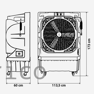 Climatizador 150L Modo Frío y Evaporación - TULUM PLUS 90150
