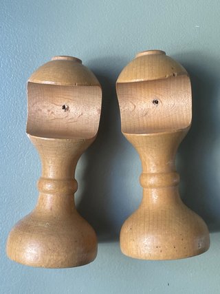 Soportes cortinas madera (2 unidades)