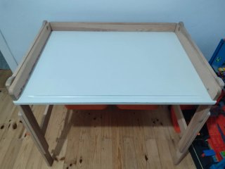 Cama litera IKEA KURA + escritorio