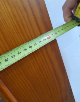 Puerta madera pino con cristalera