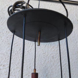 Lampadario vintage anni 60/70 - Vetro, Metallo