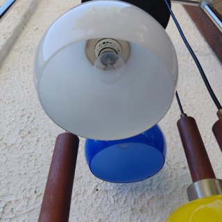 Lampadario vintage anni 60/70 - Vetro, Metallo