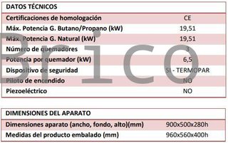 Barbacoa Gas Serie 500 - B900