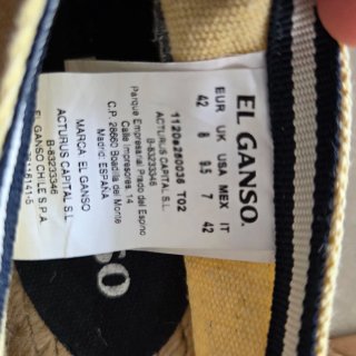 Zapatillas lona El Ganso amarillas