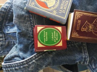 Mini libri vintage Hitler, Goethe, La Monaca