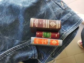 Mini libri vintage Hitler, Goethe, La Monaca