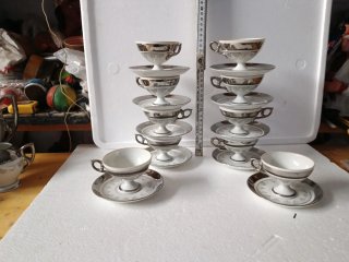 Servizio tazzine porcellana vintage