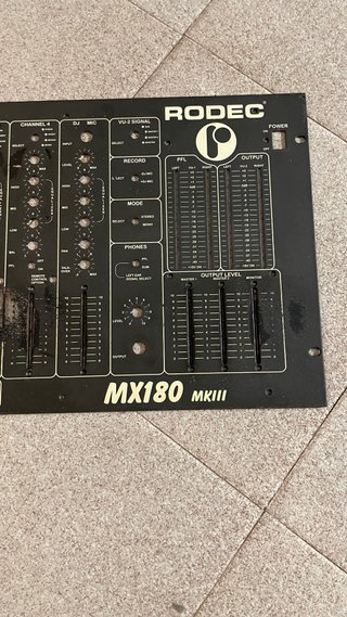 Placa frontal Rodec MX180 MKIII