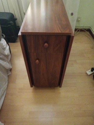 Mesa de comedor extensible de madera