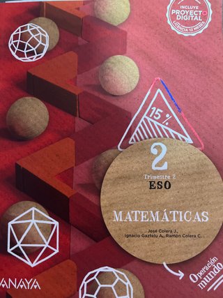 Libro texto matemáticas 2 ESO